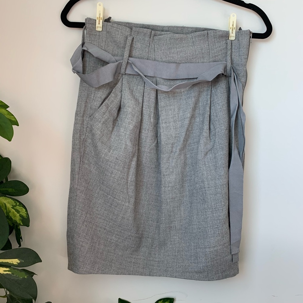 Aritzia Babaton Wool Paperbag Skirt
